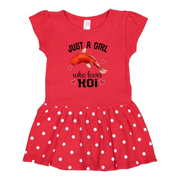 Inktastic Just A Girl Who Loves Koi Fish Gift Baby Girl Dress