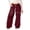 01-Wine, variant on YAYUBA Girls Wide Straight Leg Loose Sweatpants Elastic Waist Drawstring Jogger Pants, Pink, 11-12 Years