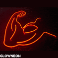 thumbnail image 2 of Glowneon Muscle Arm Neon Sign, Bodybuilding Led Sign, Gym Club Decor, 2 of 5