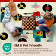 thumbnail image 4 of Design&I 3'x5' Ultra Soft Throw Mat, Record Music Guitar Sound Wave Musical Instrument Cd Disc Shape None Fluffy Washable Easy Care Indoor rug for Bedside Hallway, 4 of 7