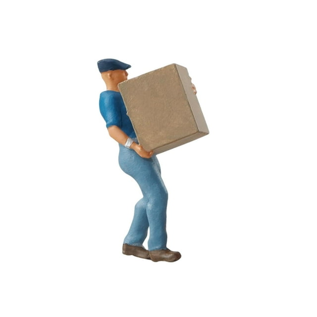 1/64 Delivery Man Model Dioramas Character Model for Fairy Garden Sand Table