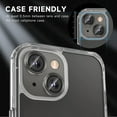 thumbnail image 5 of Dteck for iPhone 14 Plus Camera Lens Protector, for iPhone 14 Camera Lens Protector, Individual Metal Anti Scratch HD Clear Case Friendly Tempered Glass Camera Cover,Black, 5 of 6