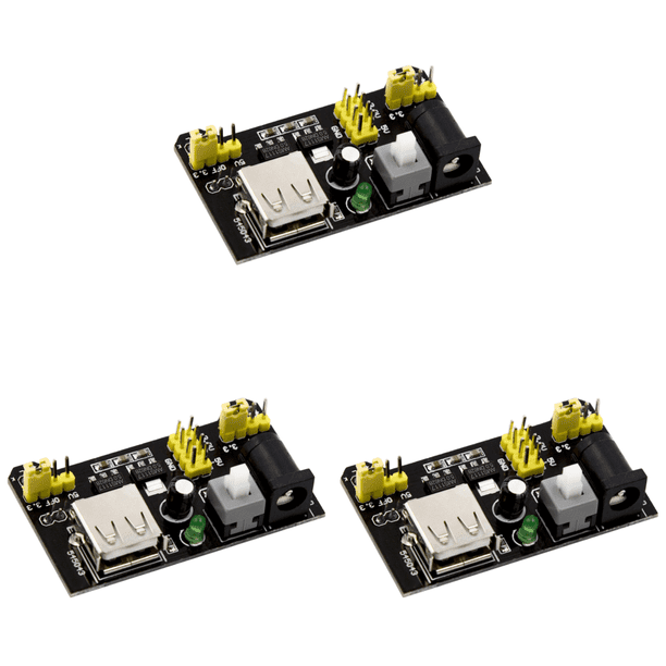 Mini Breadboard 65 Jump Wires Breadboard Power Module para Arduino (MB102 Black)