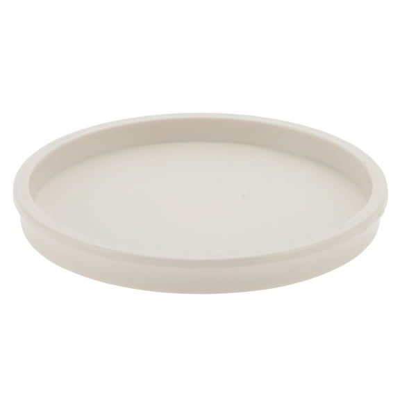 Unique Bargains 1 Pc Waterproof Soap Holder Round White Soap Holder for Bathroom 0.43"x3.58"