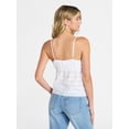 thumbnail image 3 of No Boundaries Cotton Eyelet Babydoll Cami, Women’s XXS-XXL, 3 of 5