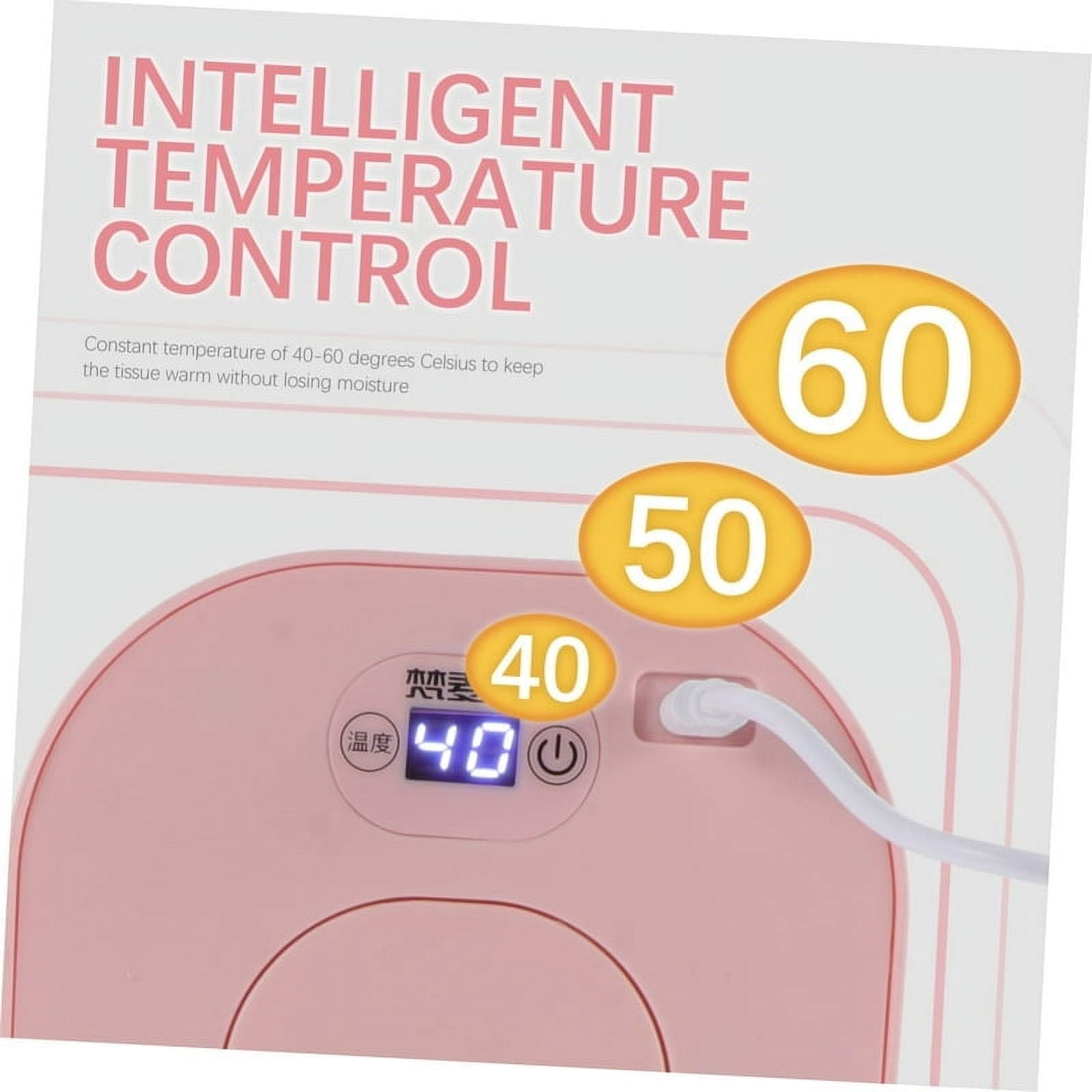 Mericonn Baby Wipes Warmer Dispenser Intelligent Precise Temperature Control, Diaper Heater,Pink