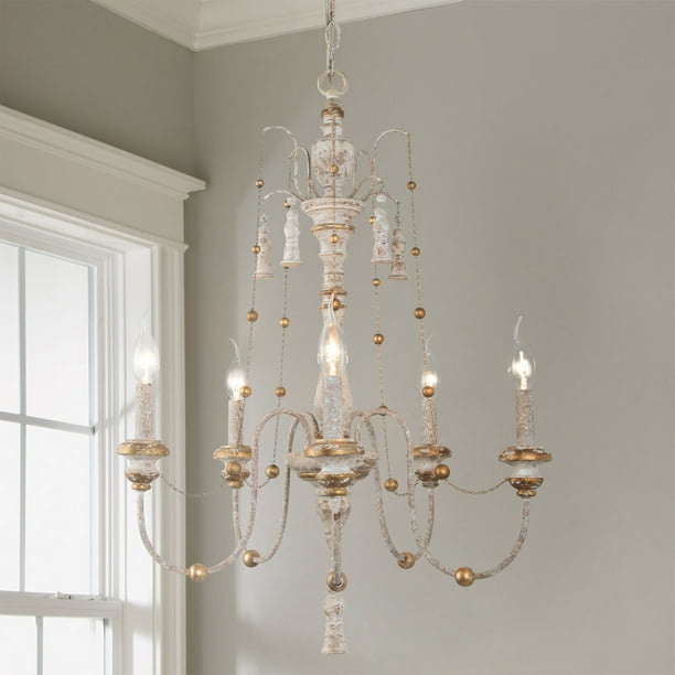 Lnc Chandeliers For Living Room Antique Grey Wash Wood Lighting Fixtures 5 Lights Com Wood Lighting Fixtures 5 Lights, How To Clean An Antique Metal Chandelier