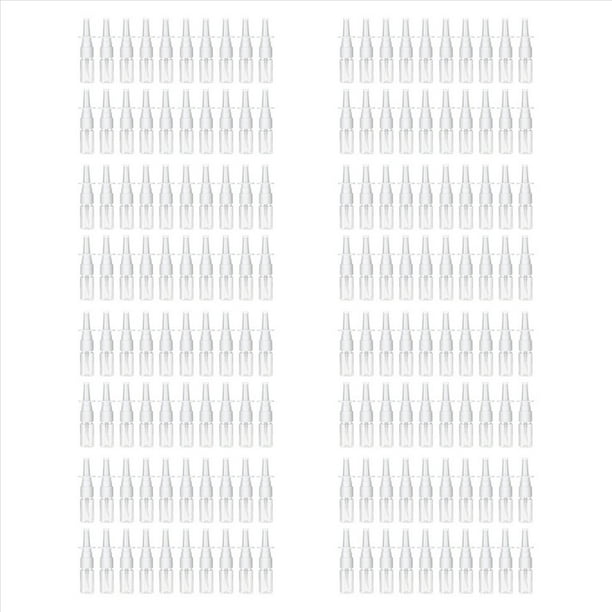Botella de Nasal de 160 Piezas, Botella de de Nariz Vacía Pequeña Transparente de 10 Ml, Pulverizadores de Niebla Fina Reutilizables para Viajes