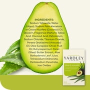 Yardley London Moisturizing Bath Bar, Aloe & Avocado, 4 oz, 4 Bars