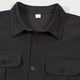 thumbnail image 4 of Ceisia Men's Relaxed Fit Corduroy Short Sleeve Turndown Collar Shirt with Dual Chest Pockets Dark Gray M Gifts, 4 of 7