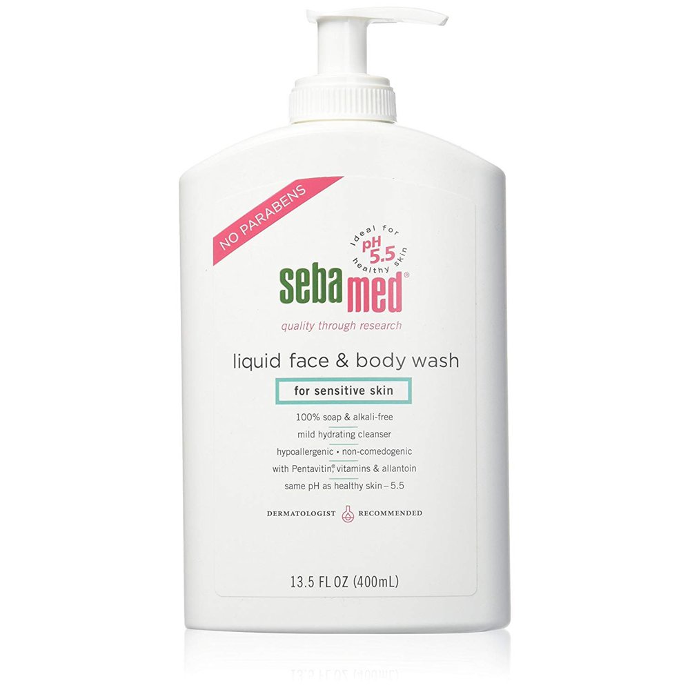 Sebamed ParabenFree Liquid Face and Body Wash with Pump pH 5.5