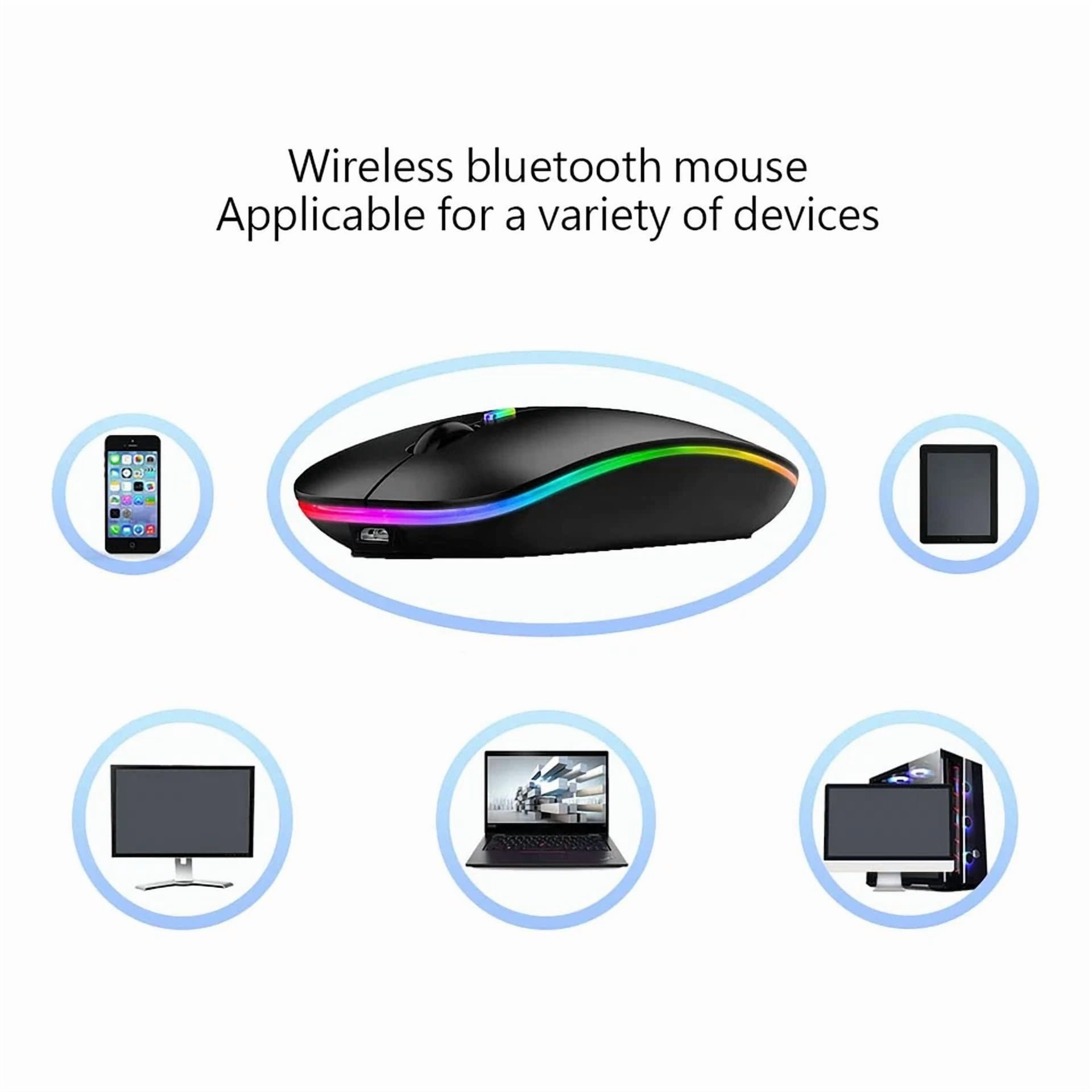 BUTTERFLY- Wireless Bluetooth Mouse Rechargeable Led Silent Slim Laptop Pc Mouse Dual Mode