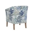 thumbnail image 3 of Linon Noelie Upholstered Club Accent Chair, Oceanside Blue Jacquard, 3 of 7