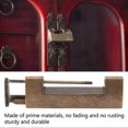 thumbnail image 4 of Antique Style Lock Spacing 5.9cm Auspicious Fish Lock Chinese Locks Small Brass Locks Antique Padlock Bronze Color, 4 of 5