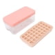 thumbnail image 3 of Bandeja para cubitos de hielo de una sola capa con tapa y caja de almacenamiento de hielo, molde para hacer hielo de silicona para el hogar, cocina, color rosa, 3 of 5