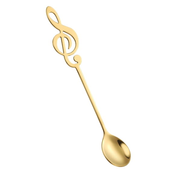 BKBP Music Note-Shaped Coffee Spoon, Fashion Stainless Dessert Utensils for Tea, Sugar Mixing – Themed Cutlery for Cafes or Home Dining Decor