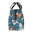 thumbnail image 2 of Lsque Christmas Snowman Gift Pattern Lunch Bag Women/Men Insulated Lunch Box,Small Leakproof Cooler Food Lunch Containers Reusable High Capacity Lunch Tote Bags, 2 of 6