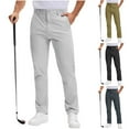 thumbnail image 7 of qucoqpe Mens Quickly-Dry Dress Pants Lightweight Breathable Outdoor Stretch Work Slacks Trousers, 7 of 7