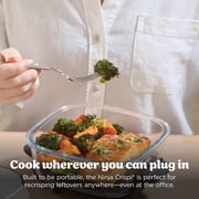 Ninja Crispi Glass Air Fryer 4-Qt, 4-in-1, Air Fry Bake Recrisp, Portable, Dishwasher Safe, FN101ST Stone