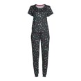thumbnail image 5 of Secret Treasures Short Sleeve Crew Neck Allover Print Pajamas (Women's or Women's Plus) 2 Piece Set, 5 of 5