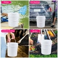 thumbnail image 6 of Wekioger 6.6 Gallon Round Plastic Bucket with Sealed Lid, White Bucket Pail Food Grade, 4-Pack, 6 of 7