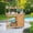 Natural Wood, variant on Weatherproof Potting Bench Work Table, Natural Wood Construction with Durable Metal Tabletop, Integrated Cabinet Drawer and Open Shelf, Perfect for Outdoor Garden & Backyard Plant Care