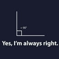 thumbnail image 3 of CafePress - Yes, Im Always Right Sweatshirt (Dark) - Classic Crew Neck Sweatshirt, 3 of 4