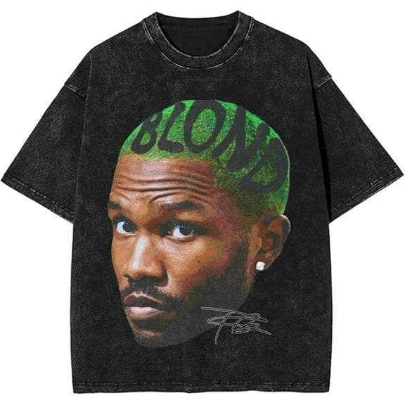 Ocean Washed T-Shirt Casual Frank Cotton TShirts Men Women Crewneck Short Sleeve Unisex Vintage Tee Shirt