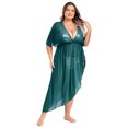 thumbnail image 1 of Aislor Robe Grande Taille pour Femmes Robe de Plage Bikini Robe de Couverture Maillot de Bain Transparent Bleu Lac 3TG, 1 of 5