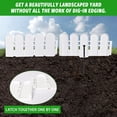 thumbnail image 5 of FRTDNE White Garden Edging Border,26ft Landscape Edging 5.9inch Tall Lawn Edging Border with 30Pcs Anchoring Stakes Kits for Flower Garden Patio Pathway, 5 of 6