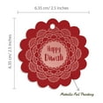 thumbnail image 6 of Inkdotpot Happy Diwali Bottle Tag Real Rose Gold Foil Favor Hang Tags Pack Of 50, 6 of 7