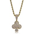 thumbnail image 2 of LAICAIW Iced Out Club Diamond Heart Spade Playing Cards Simulated Lab diamonds Pendant Necklace, 2 of 6