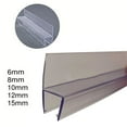 2Pc 50cm Replacement Seal Shower Shower Door Seal 6/8/10/12/15mm Water