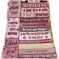 thumbnail image 3 of Yibo Mom Gift from Daughter Blanket Flannel Soft and Comfortable Anti-static Bed Sofa Blanket, 3 of 9