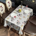 thumbnail image 2 of Colorful Cow Flower Pattern Rectangle Tablecloth 60"x120",Waterproof Polyester Rectangle Table Cloth, Wipeable Spillproof Polyester Tablecloth for Dining, Camping, Indoor and Outdoor, 2 of 6
