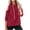 Red 1, variant on UAMVSH Women's Cold Shoulder Hoodies Plus Size Long Sleeve Solid Color Pullover Tops Oversized Drawstring Hooded Sweatshirt(Small,Brown 1)