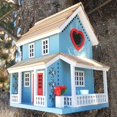 thumbnail image 2 of Casa para Pájaros Home Bazaar Lovers Lane Cottage con Pared Trasera Removible, 2 of 9