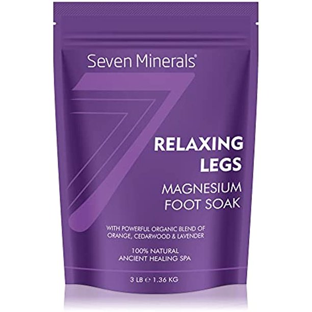 "Seven Minerals Relaxing Legs Magnesium Chloride Flakes 3lb â ?Absorbs