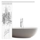 thumbnail image 2 of ABPHQTO Cortina de ducha New York New York Contemporary Business Metropolis Corporate Town Monochromic Sketch Baño Cortina de ducha 160x180 cm, 2 of 2