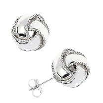 Ritastephens 925 Sterling Silver Love Knot Earrings Loveknot Earrings 10mm Large
