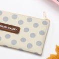 thumbnail image 5 of Cloth Storage Bags with Zipper Fashion Lattice Dots Pencil Bag Student Large-Capacity Stationery Storage Bag Examination Storage Bag, 5 of 5