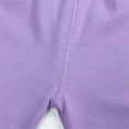 thumbnail image 4 of Boys Pajamas Sets Crewneck Long Sleeve Top Trousers Solid Color Lightweight Soft Home Clothes 2 Piece Fall Loungewear Nightwear Outfits 5-6 Years（Purple）, 4 of 5