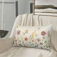 thumbnail image 5 of Spring Flower Pillow Covers 12X20 Inch Set of 2, Wildflower Butterfly Seasonal Holiday Decorative Throw Pillows Floral Cushion Cases for Home Couch Sofa Decor, 5 of 6
