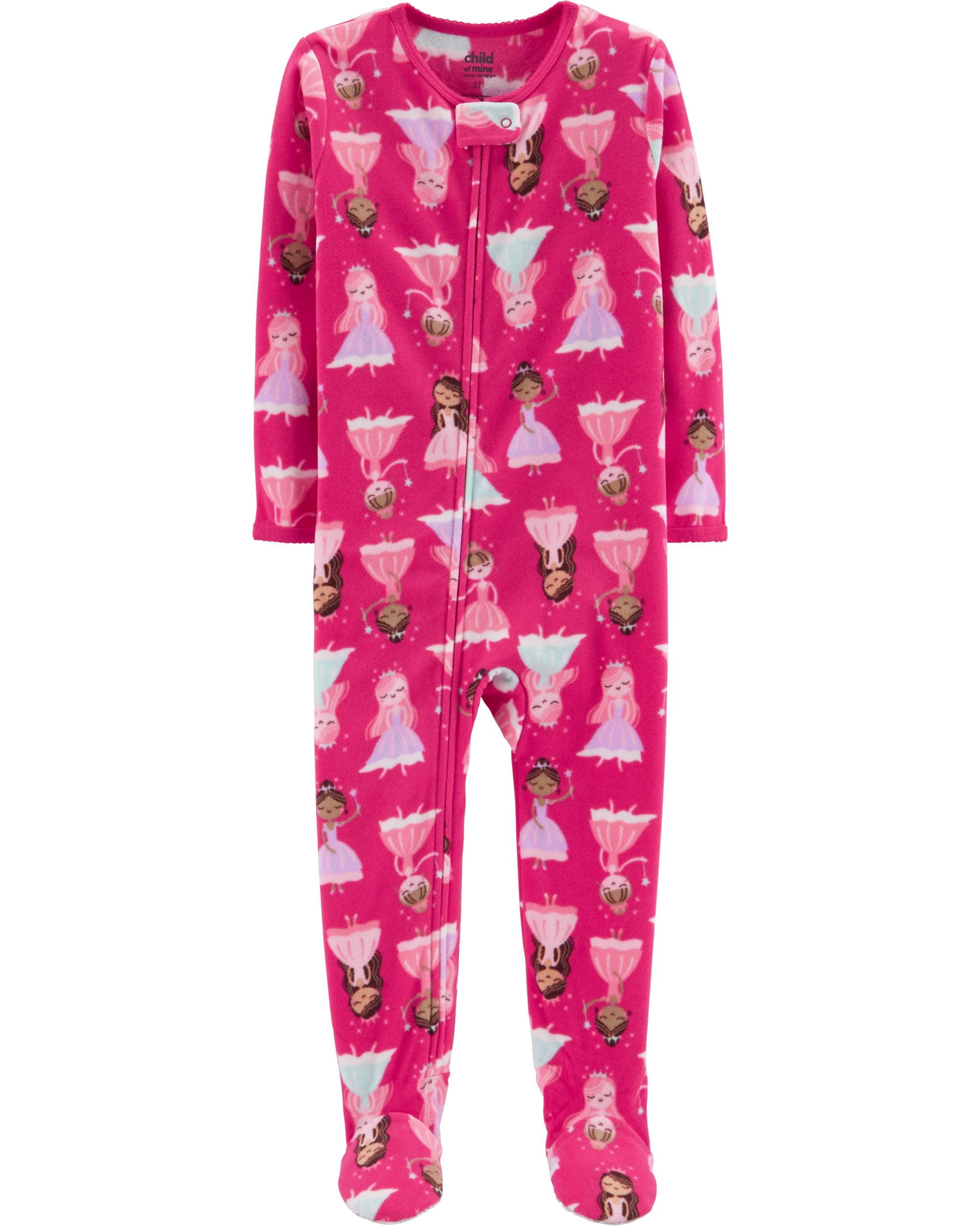 Microfleece Footed Blanket Sleeper (Baby Girls & Toddler Girls