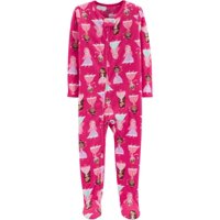 Microfleece Footed Blanket Sleeper (Baby Girls & Toddler Girls)