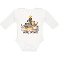 thumbnail image 3 of Inktastic Merry Catmas with Cat Tree and Yellow Star Boys or Girls Long Sleeve Baby Bodysuit, 3 of 5
