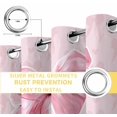 thumbnail image 4 of Pink Bow Blackout Curtains for Bedroom/Living Room, Cute Watercolor Girls Cartoon Luxury Thermal Insulated Kitchen Drapes with Grommets, Light Blocking Window Treatment, 2 Panels 42" x 45", 4 of 7