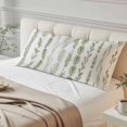thumbnail image 4 of Sage Green Botanical Body Pillow Covers 20"x60", Modern Farmhouse Tropical Leaves Soft Brushed Microfiber Breathable Throw Pillow Covers, Pillowcase with Zipper for Couch Sofa Bedroom Living Room, 4 of 9