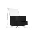 thumbnail image 2 of TABLZONE 1Set Black Acrylic Public Ballot Box with Lock for Secure Voting Storage, 2 of 8