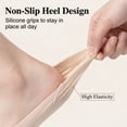 thumbnail image 2 of KTUYPOER 10 Pairs Women No Show Socks, Non Slip Thin Invisible Liner Socks, Skin Black Footies for Flats Loafers, 2 of 7